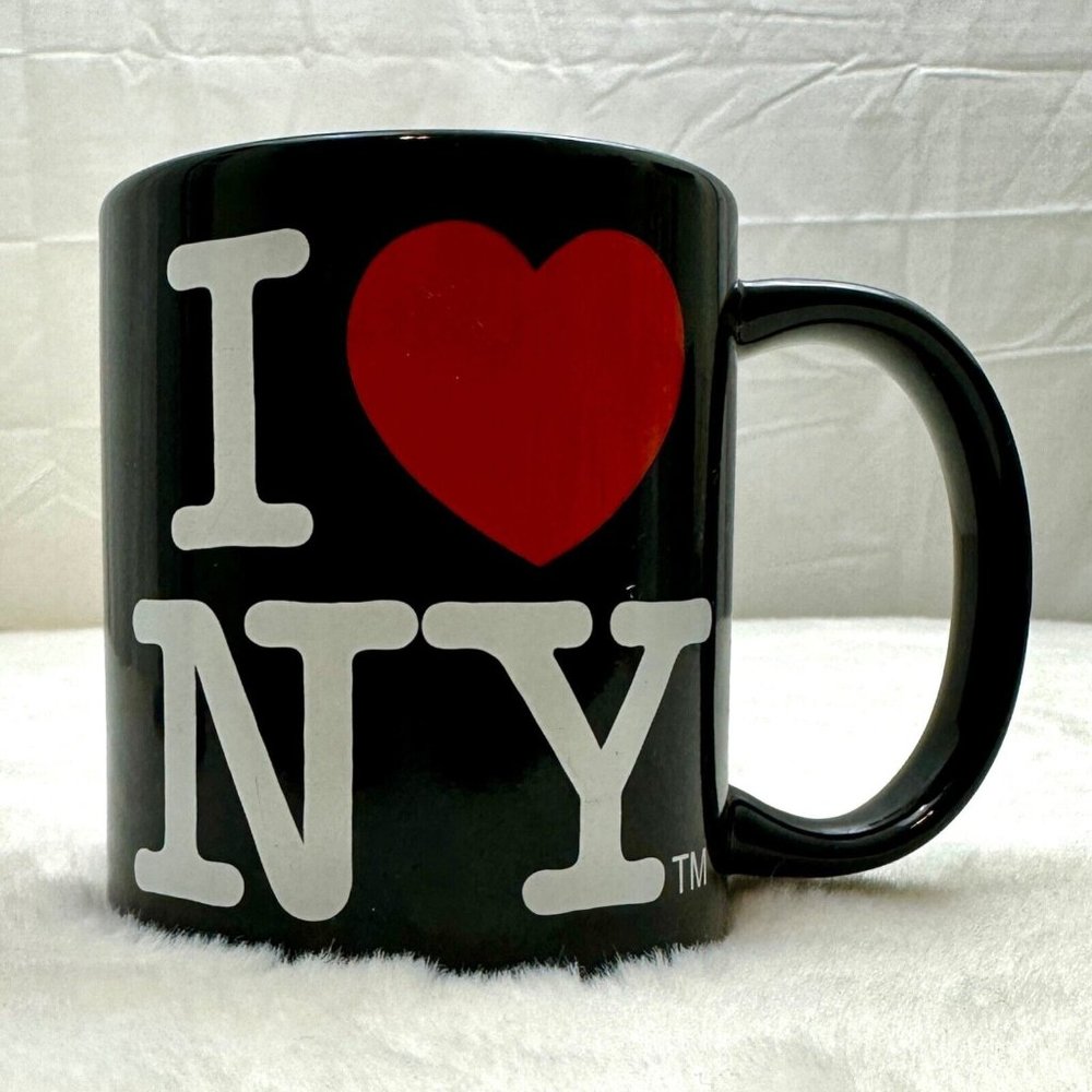 City Merchandise I Heart NY New York Coffee Mug Black 10oz